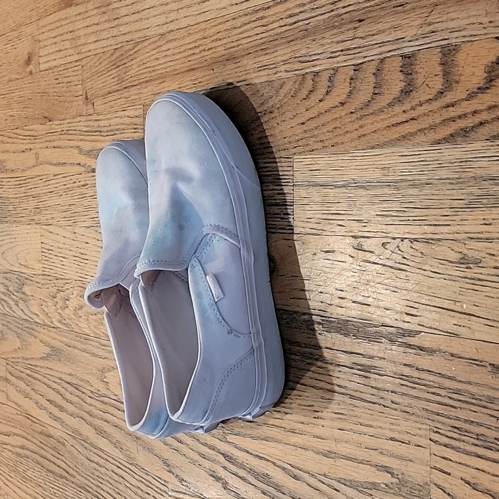 Cotton candy slip on vans womens size 8.5